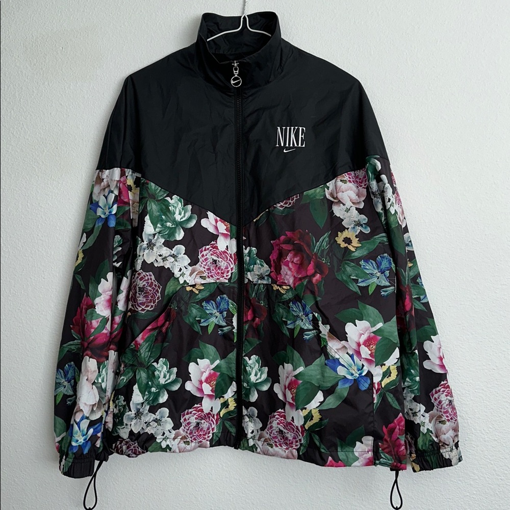 Nike Black Floral Jacket